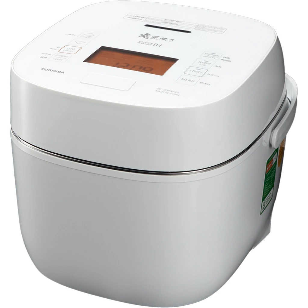 Nồi cơm điện cao tần Toshiba RC-18VXWVN-W hút chân không áp suất chính hãng