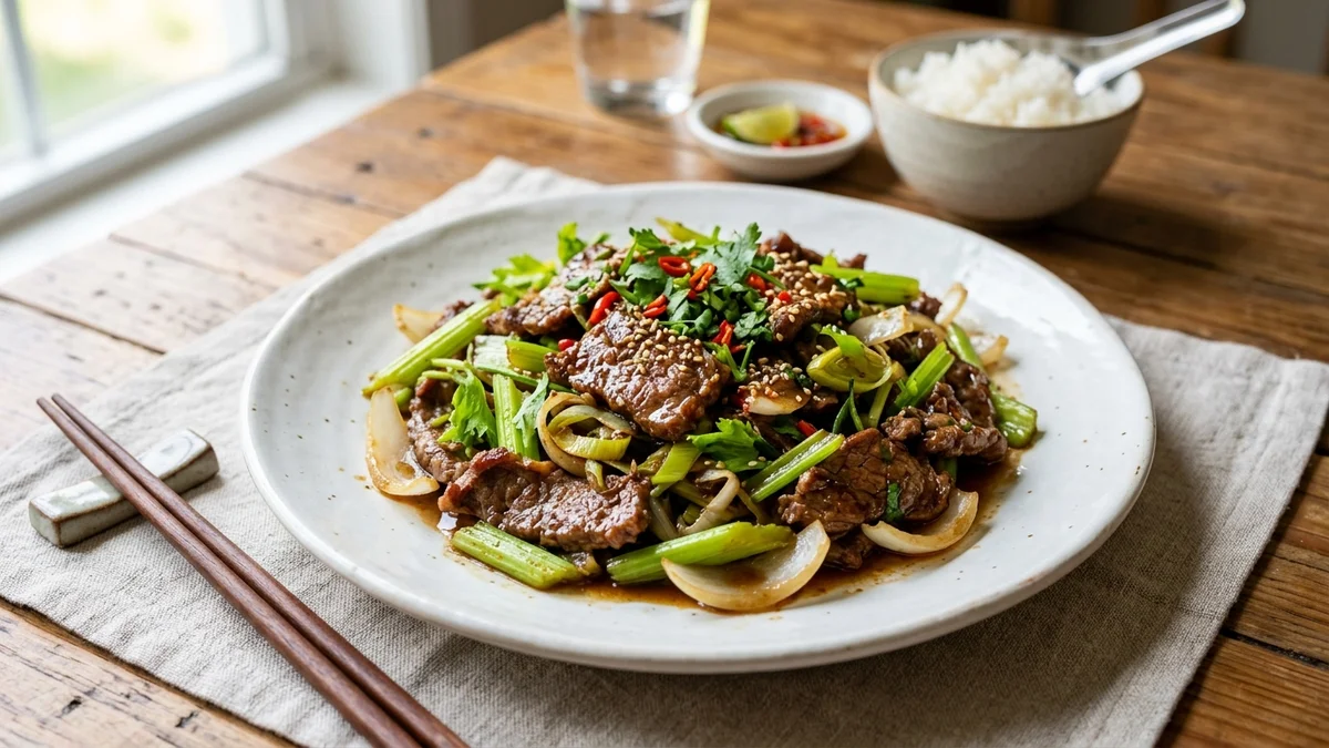 Thịt bò xào
