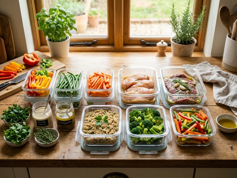 Hộp thủy tinh đựng thực phẩm sơ chế sẵn cho cả tuần