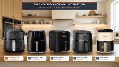 Top 5 nồi chiên không dầu tốt nhất 2026