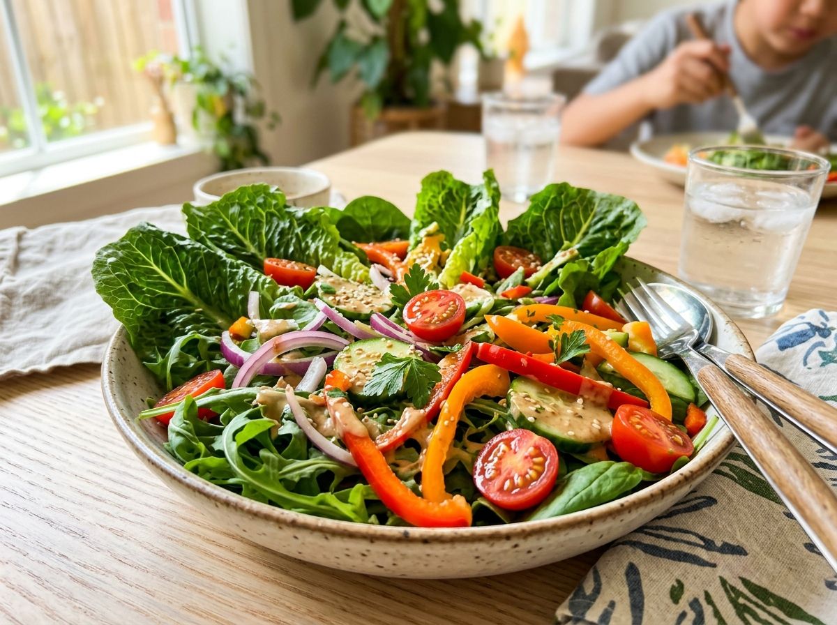Thành phẩm đĩa salad rau củ tươi non giòn rụm sau 14 ngày bảo quản trong tủ lạnh