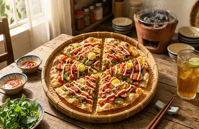 Cách Làm Bánh Tráng Nướng Đà Lạt Bằng Chảo Chống Dính: Vỏ Giòn Rụm, Trứng Cút Béo Ngậy Thơm Nức