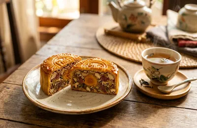 Cách Làm Bánh Trung Thu Nướng Thập Cẩm Truyền Thống: Vỏ Mềm Vàng Óng, Nhân Thơm Đượm Vị Cổ Truyền