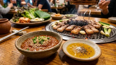Cách Làm Sốt Chấm Thịt Nướng Hàn Quốc (Ssamjang & Dầu Mè Muối Tiêu): Ngon Chuẩn Nhà Hàng