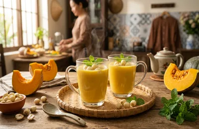 Cách Làm Sữa Hạt Sen Bí Đỏ Bằng Máy: Thơm Ngon Sánh Mịn, Bổ Não Dưỡng Tâm Giúp Bé Ngủ Ngon