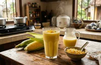 Cách Làm Sữa Ngô (Sữa Bắp) Tại Nhà: Vàng Óng Sánh Mịn, Ngọt Bùi Tự Nhiên Không Tách Nước