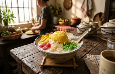 Cách Nấu Chè Thái Sầu Riêng Cốt Dừa: Thơm Nức Béo Ngậy, Thạch Giòn Dai Màu Sắc Chuẩn Quán