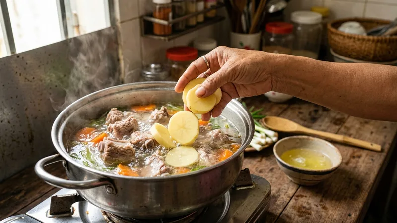 Mẹo Hút Muối Bằng Khoai Tây Sống Và Lòng Trắng Trứng Gà