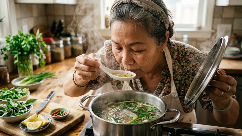 Nêm Nếm Và Cân Bằng Lại Vị Nước Canh Chuẩn Chuyên Gia