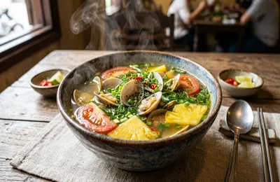 Canh Ngao Nấu Chua Dứa Cà Chua: Vị Chua Thanh Mát Giải Nhiệt Ngày Hè Dưới 30k