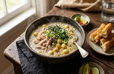 Cách Nấu Cháo Gà Hạt Sen Đậu Xanh Sánh Mịn, Hạt Gạo Nở Hoa Không Nát Chuẩn Vị Bồi Bổ & Giải Cảm