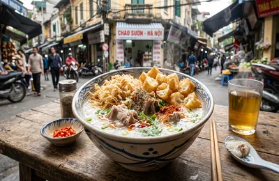 Cách Nấu Cháo Sườn Hà Nội Sánh Mịn: Bí Quyết Khuấy Bột Gạo, Nước Dùng Ngọt Thanh Kèm Quẩy Giòn Rụm