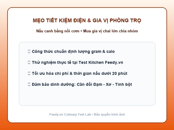 Mẹo nấu ăn tiết kiệm điện phòng trọ bằng nồi cơm điện