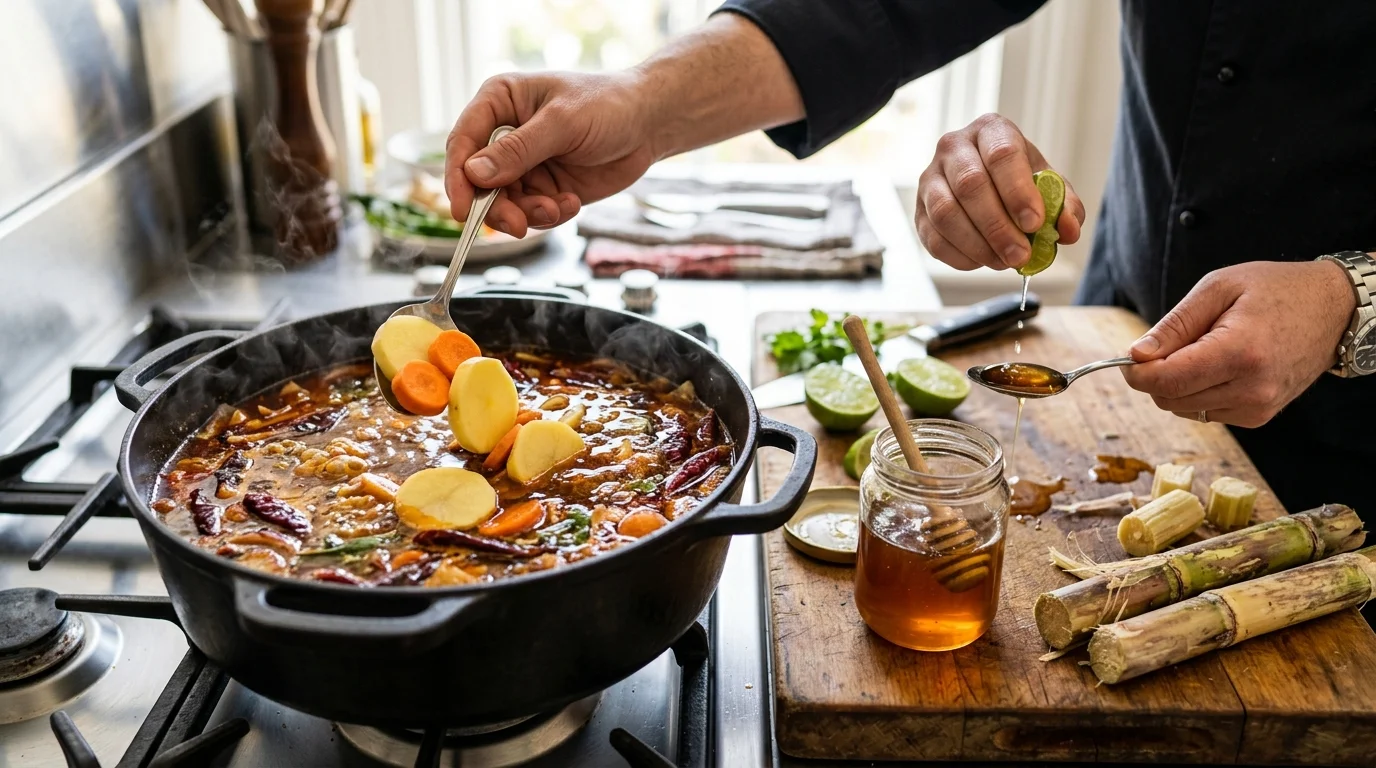 Dùng khoai tây củ quả hút cay và chanh mật ong cân bằng vị giác