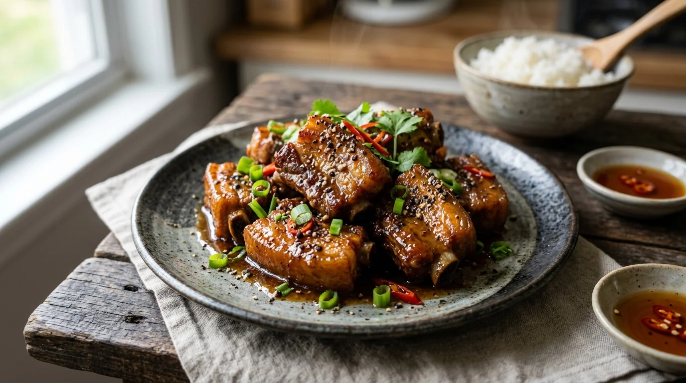 Sườn kho tiêu
