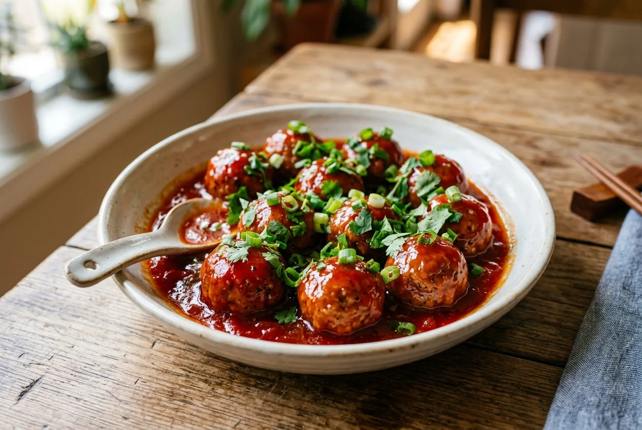 Thịt viên sốt cà chua