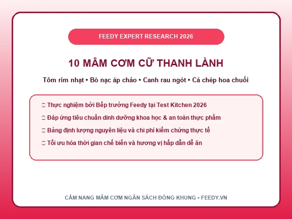 10 mâm cơm cữ cho mẹ sau sinh