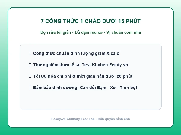 7 món ăn 1 chảo nấu nhanh dưới 15 phút