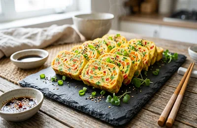 Cách Làm Trứng Cuộn Ngũ Sắc Hàn Quốc Đẹp Mắt Nhanh Gọn Cho Hộp Cơm Chuẩn Vị Bếp Trưởng